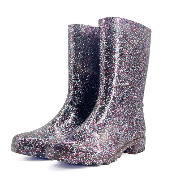 Glimmering fashion style rain boots-2