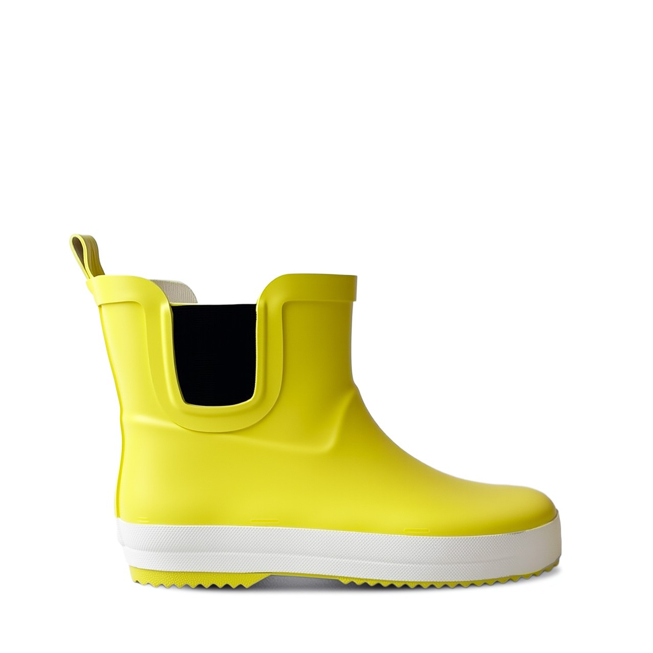 yellow Rubber Matte Boots with elastic yellow Rubber Matte Boots with elastic